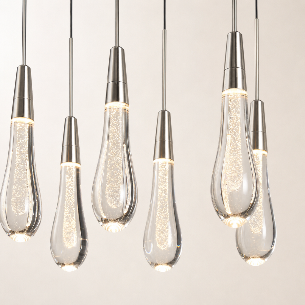 Soltaire Crystal Linear Chandelier 37" 50" 60" 70" 87" 120"W