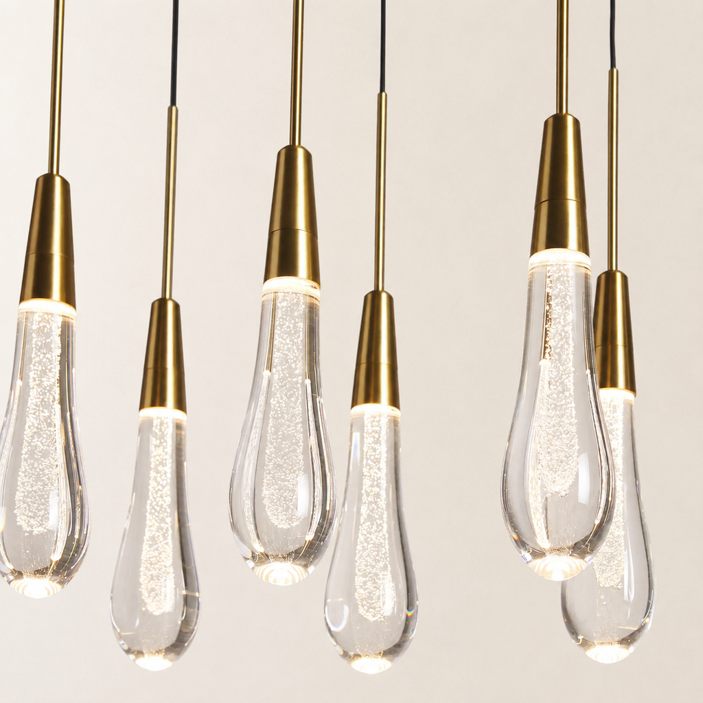 Soltaire Crystal Linear Chandelier 37" 50" 60" 70" 87" 120"W