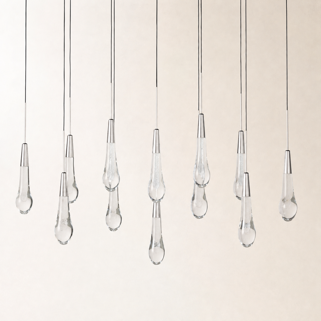 Soltaire Crystal Linear Chandelier 37" 50" 60" 70" 87" 120"W