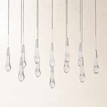 Soltaire Crystal Linear Chandelier 37" 50" 60" 70" 87" 120"W