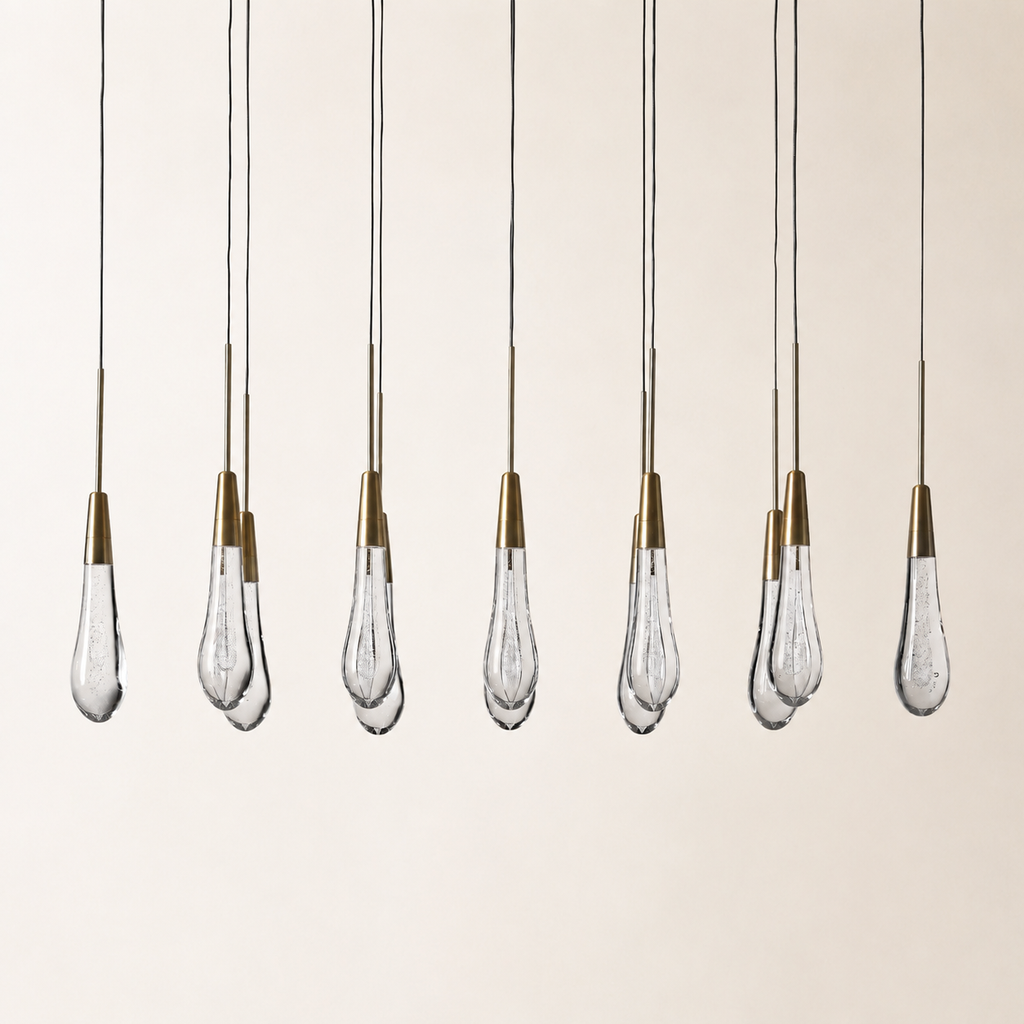 Soltaire Crystal Linear Chandelier 37" 50" 60" 70" 87" 120"W