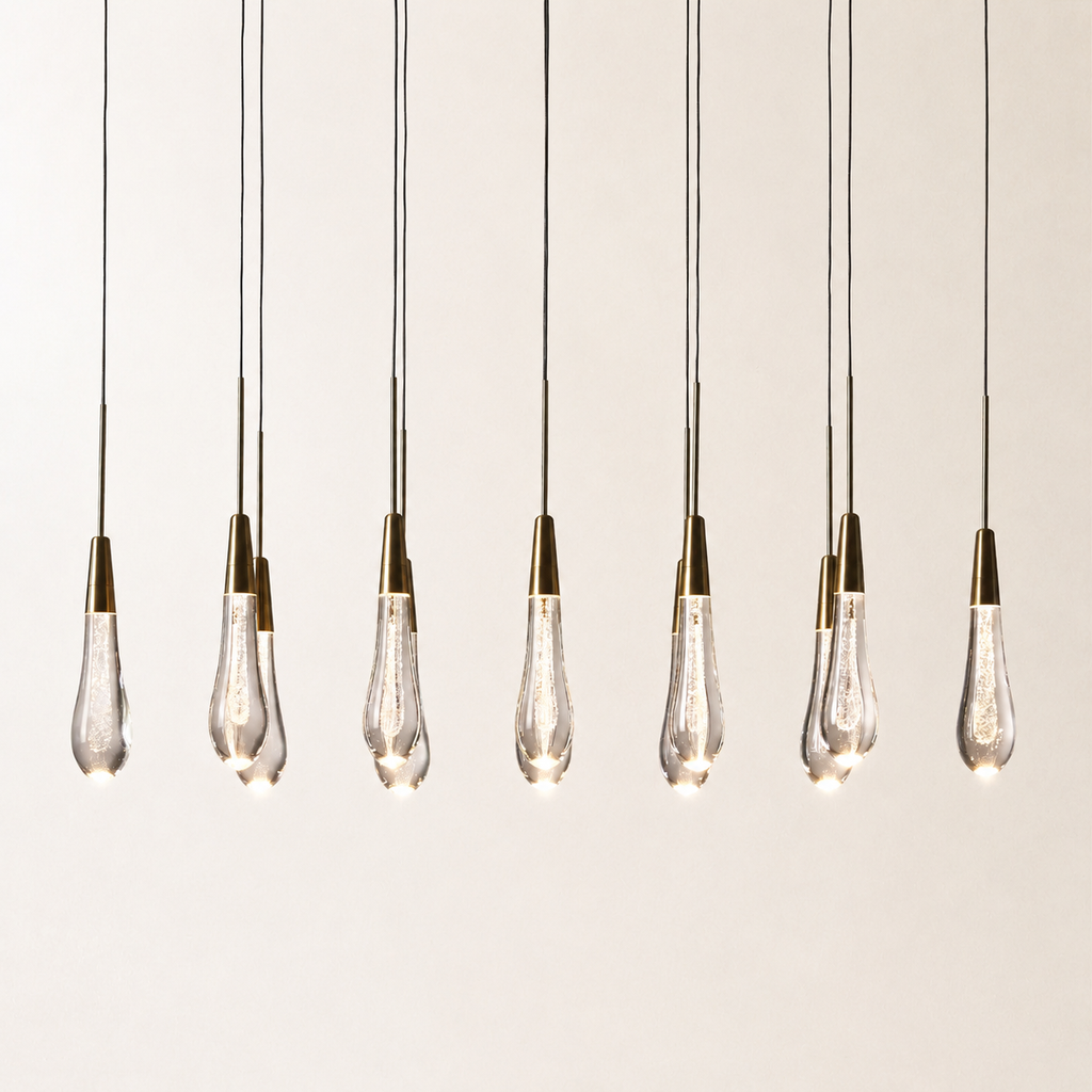 Soltaire Crystal Linear Chandelier 37" 50" 60" 70" 87" 120"W