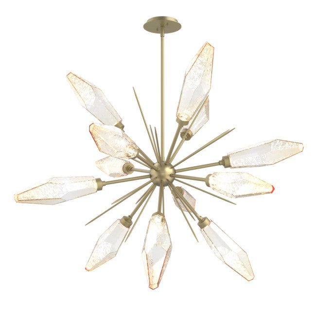 Beveled Crystal Round Chandelier