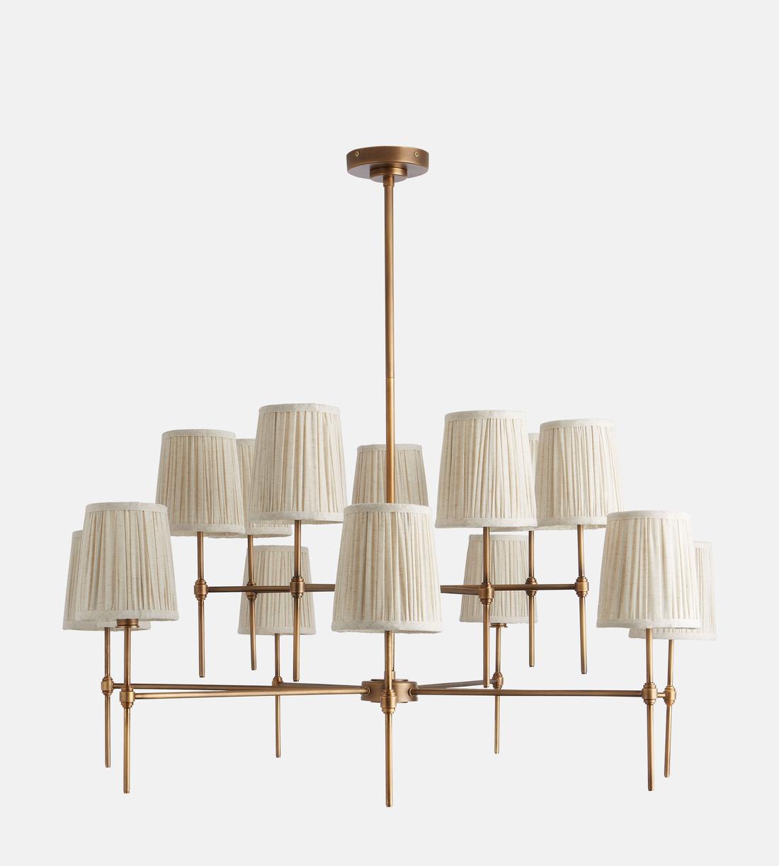 Isobella Chandelier, Antiqued Brass, Large Secondary image