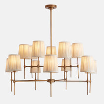 Isobella Chandelier, Antiqued Brass, Large