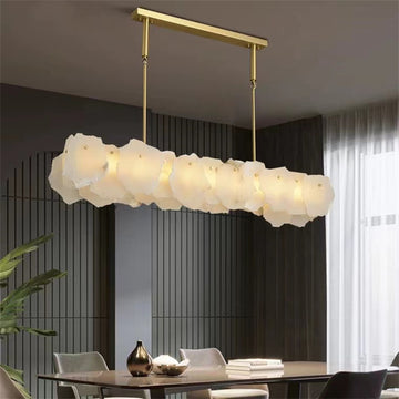 Noah Alabaster Linear Chandelier
