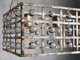 Exquisite La Cage 50" Rectangular Chandelier in Silver - CasaraHouse