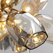 Glass Chandelier Italian Light Luxury Light Fixture for Dining Room/Living Room