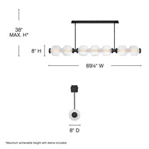 Reign 1 - Light LED Chandelier