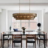 Luxury Amor Ghiaccio Glass Oval Chandelier 54"W/65"W - CasaraHouse