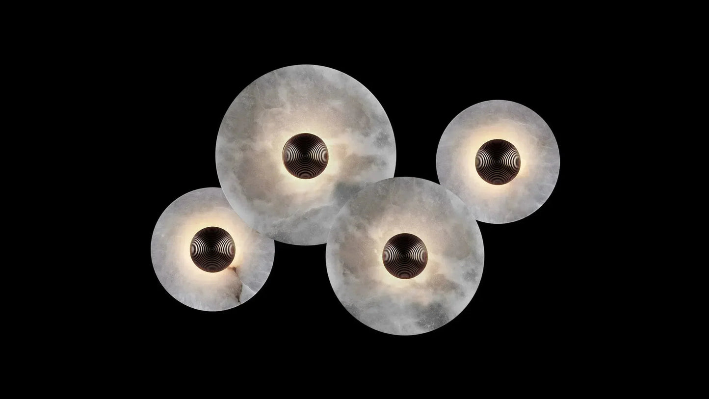 Alabaster Flushmount - 4 Surface