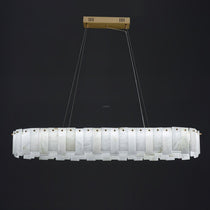 Halos Alabaster Round/Square Chandelier