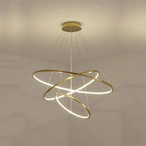 Multi Rings Modern Staircase Chandelier