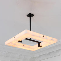 Glacera Square Alabaster Chandelier
