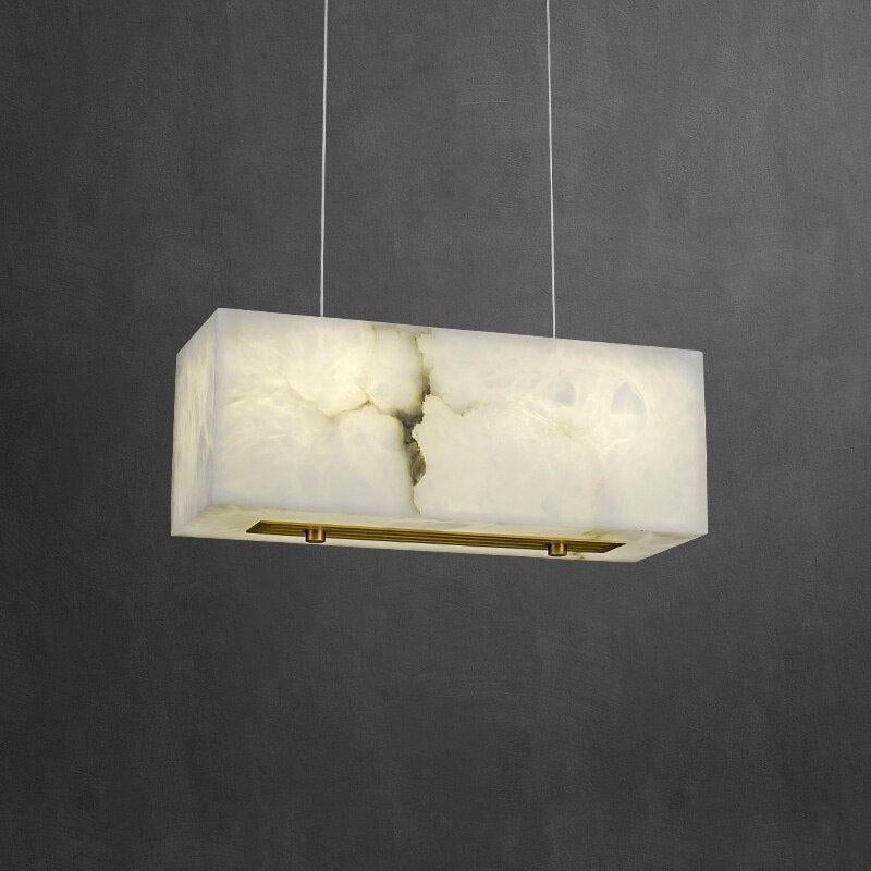 Natural Marble Alabaster Dining Room Chandelier