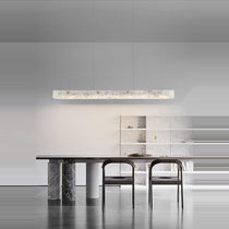 60" Natural Marble Alabaster Kitchen Island Chandelier