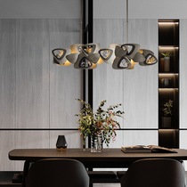 Contemporary Stainless Steel Linear Chandelier