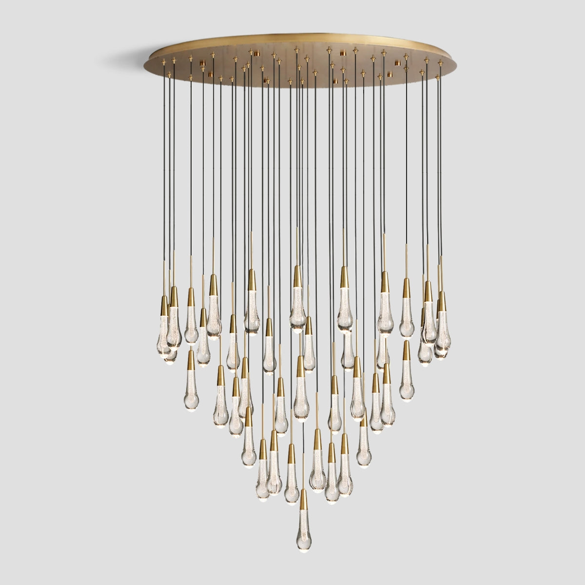 Soltaire Crystal Round Chandelier 17" 24" 36" 48" 58"D
