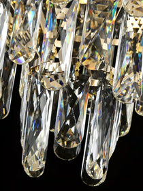 Foyer Staircase Chandelier Luxury K9 Crystal Ceiling Light For Living Room / Hallway