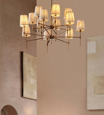 Isobella Chandelier, Antiqued Brass, Large