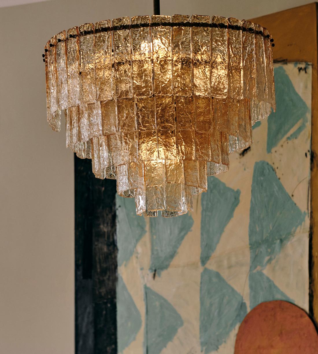 Lydia Glass Chandelier 27"W Secondary image