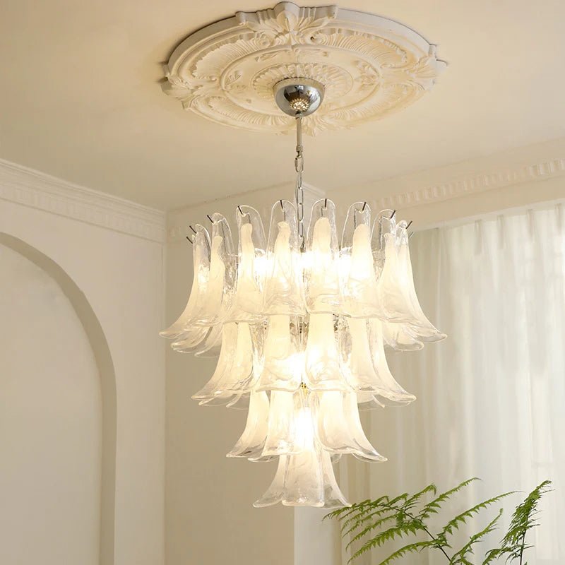 Murano Glass Leaf Chandelier