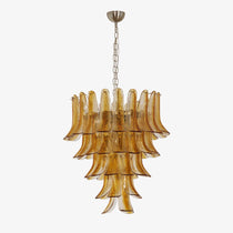 Murano Glass Amber Lily Chandelier