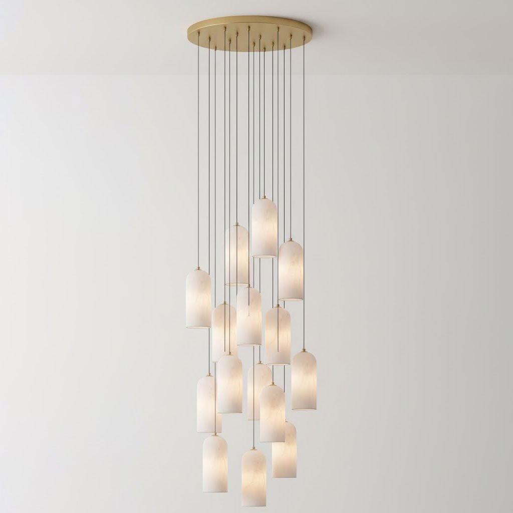 Montira Alabaster Dome Pendant Lamp - CasaraHouse