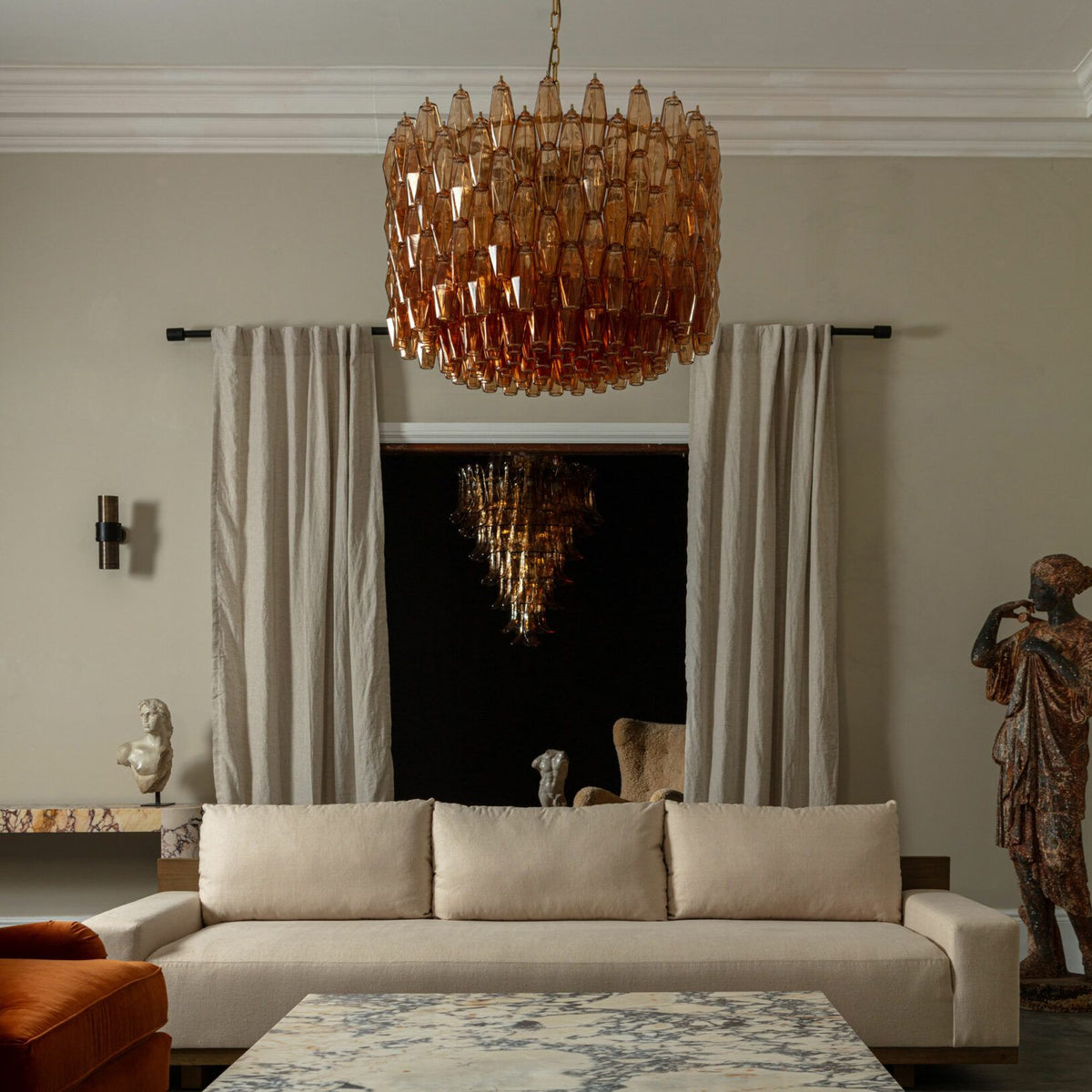 Drum Sorrento Chandelier – Two Colours Available 31.5"