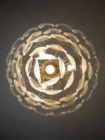 Murano Chandelier – 50 Lattimo glass – Transparent