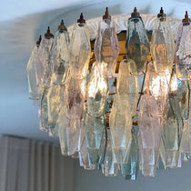 Murano Chandelier – Poliedri – 84 glasses – Multi