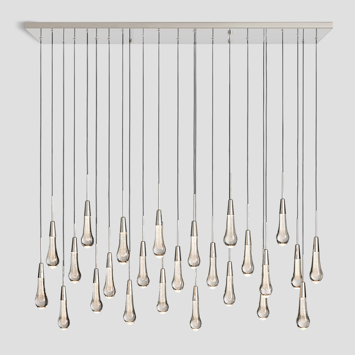 Soltaire Crystal Linear Chandelier 37" 50" 60" 70" 87" 120"W