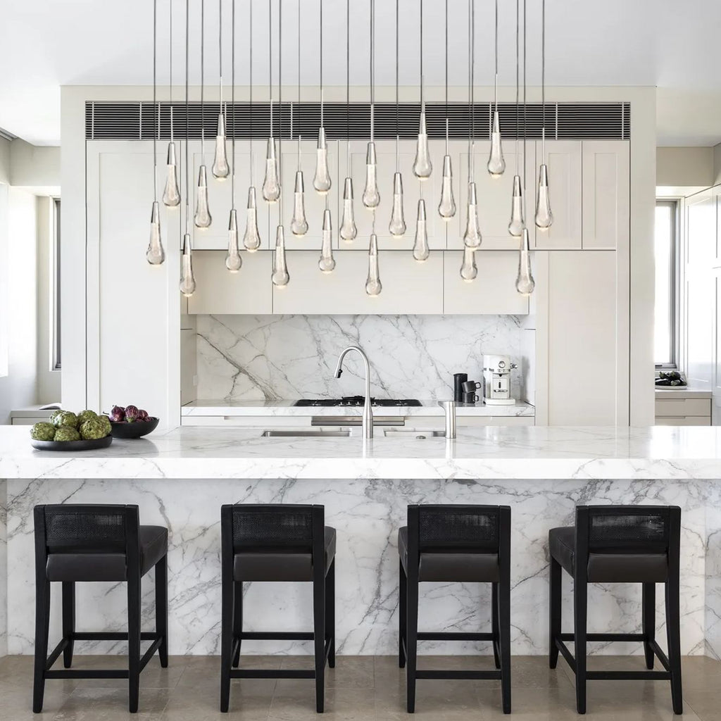 Soltaire Crystal Linear Chandelier 37" 50" 60" 70" 87" 120"W