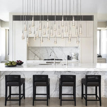 Soltaire Crystal Linear Chandelier 37" 50" 60" 70" 87" 120"W