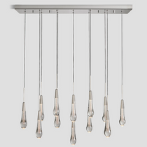 Soltaire Crystal Linear Chandelier 37" 50" 60" 70" 87" 120"W