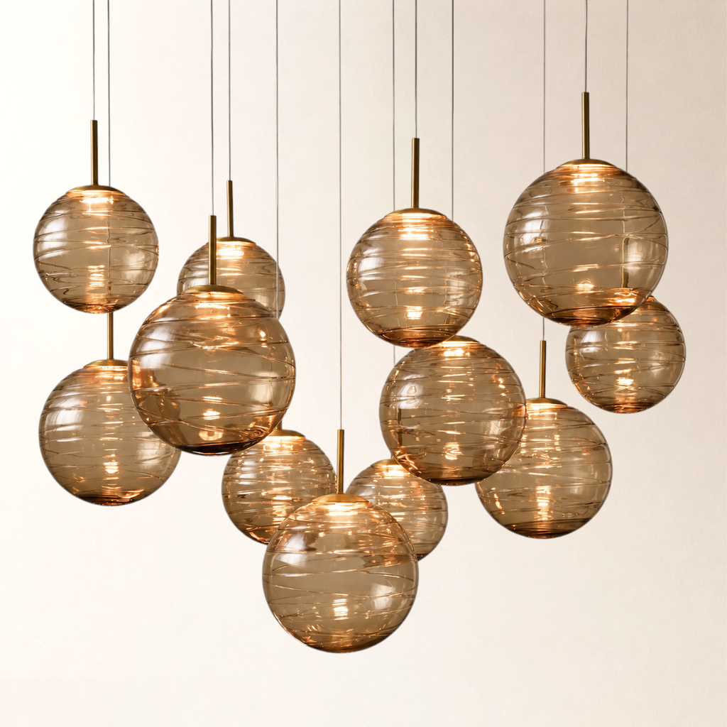 Casen Glass Round Chandelier 20"28"34"43"