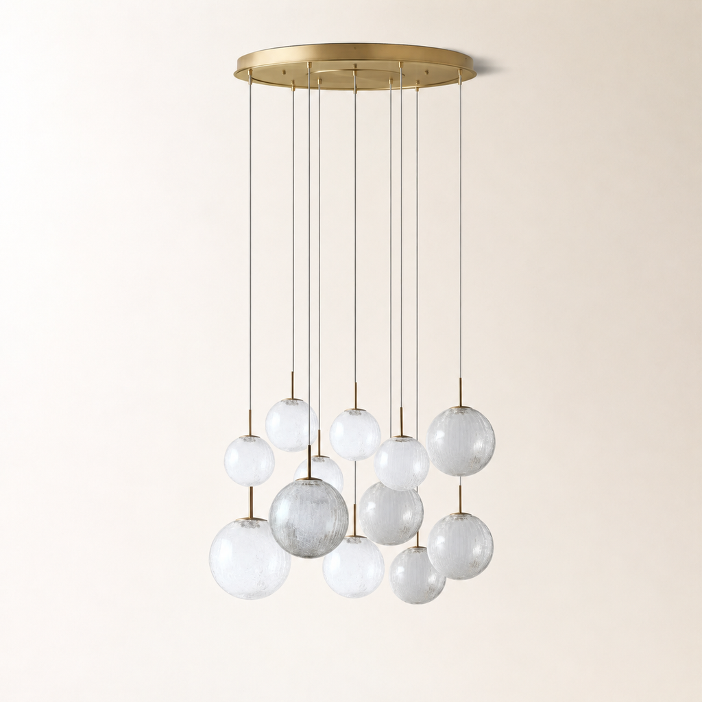 Casen Glass Round Chandelier 20"28"34"43"