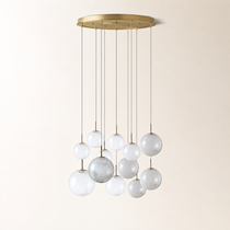 Casen Glass Round Chandelier 20"28"34"43"