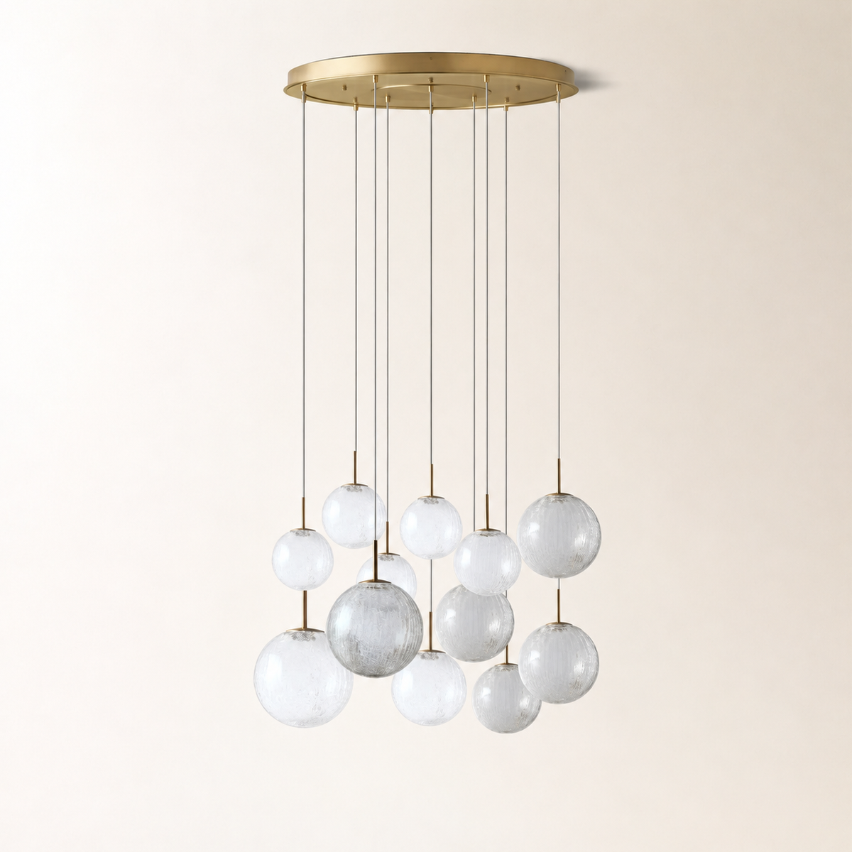 Casen Glass Round Chandelier 20"28"34"43"