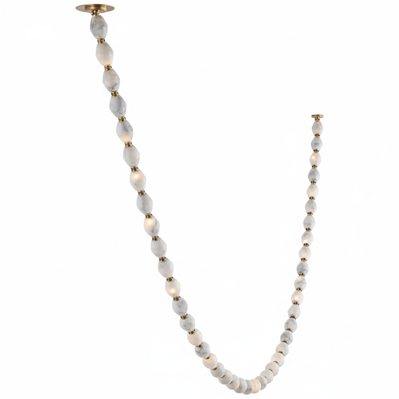Glass Chain Chandelier