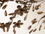 Fiore 48" Crown Chandelier in Bronze with Smoke Glass