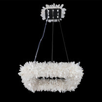 Cervine Quartz Stone Square Geode Quartz Crystal Chandelier
