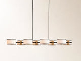 Daphne Fabric Linear Chandelier