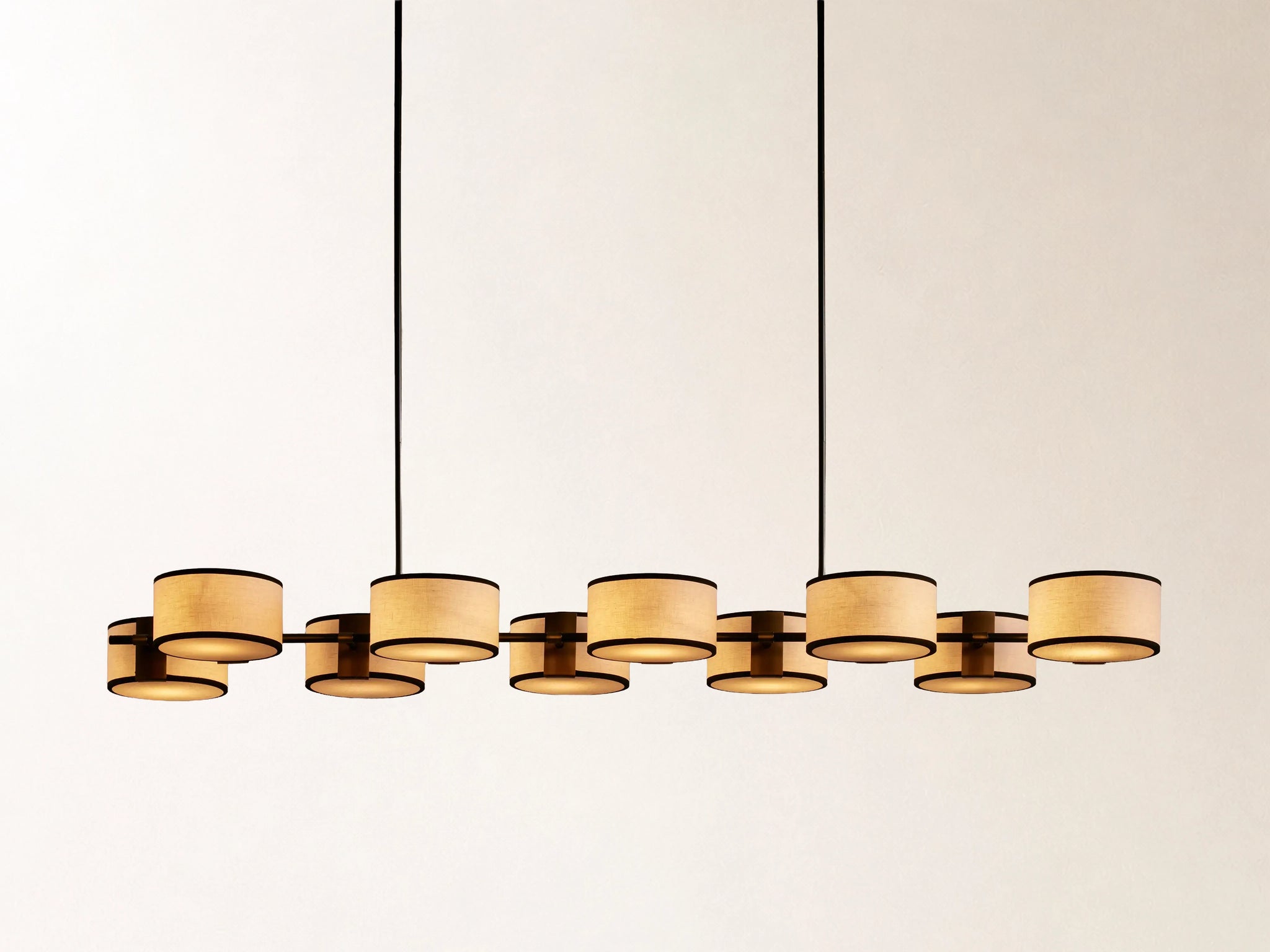 Daphne Fabric Linear Chandelier