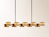 Daphne Fabric Linear Chandelier
