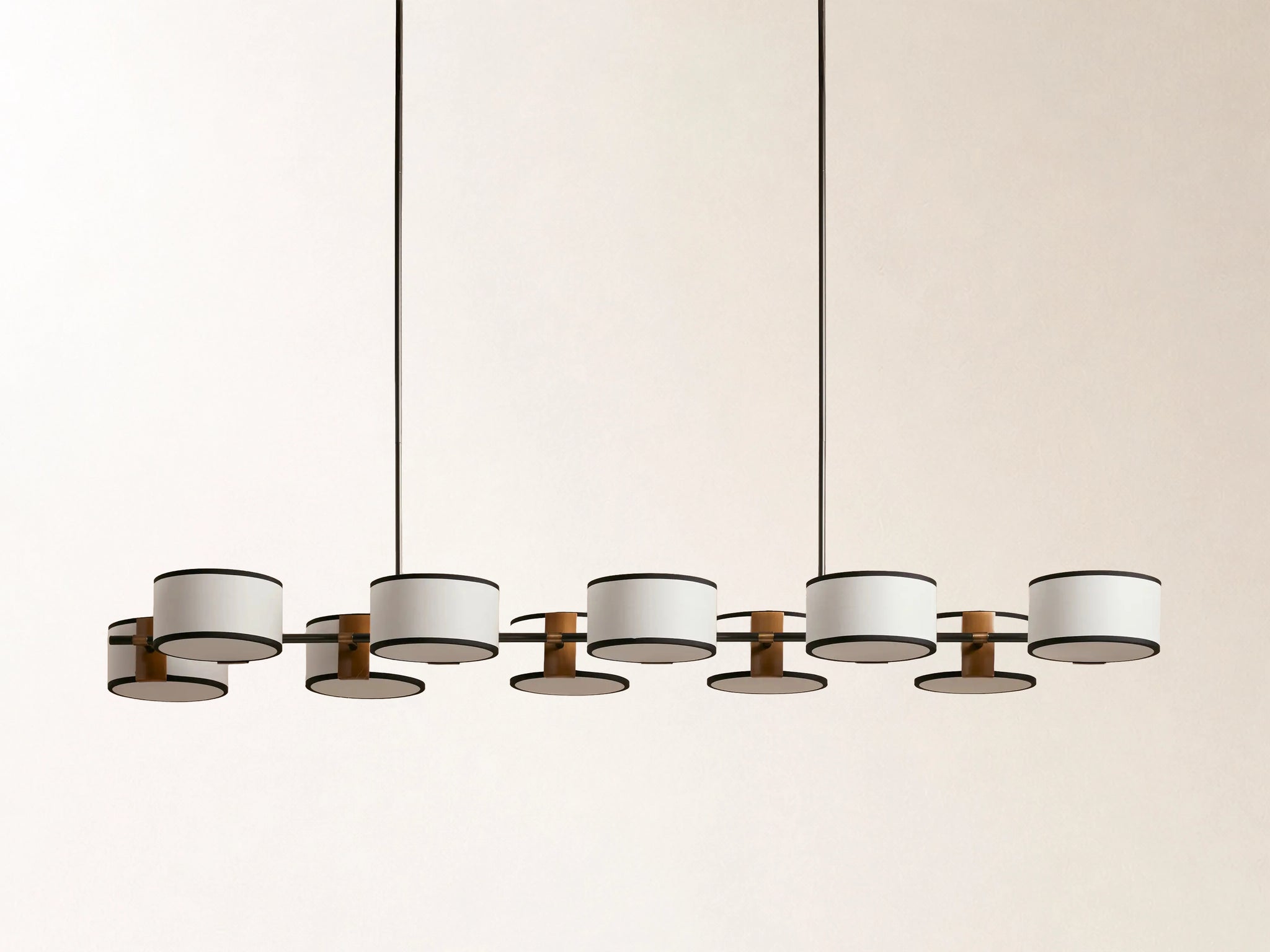 Daphne Fabric Linear Chandelier