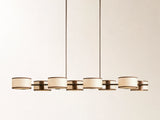 Daphne Fabric Linear Chandelier