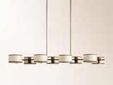 Daphne Fabric Linear Chandelier