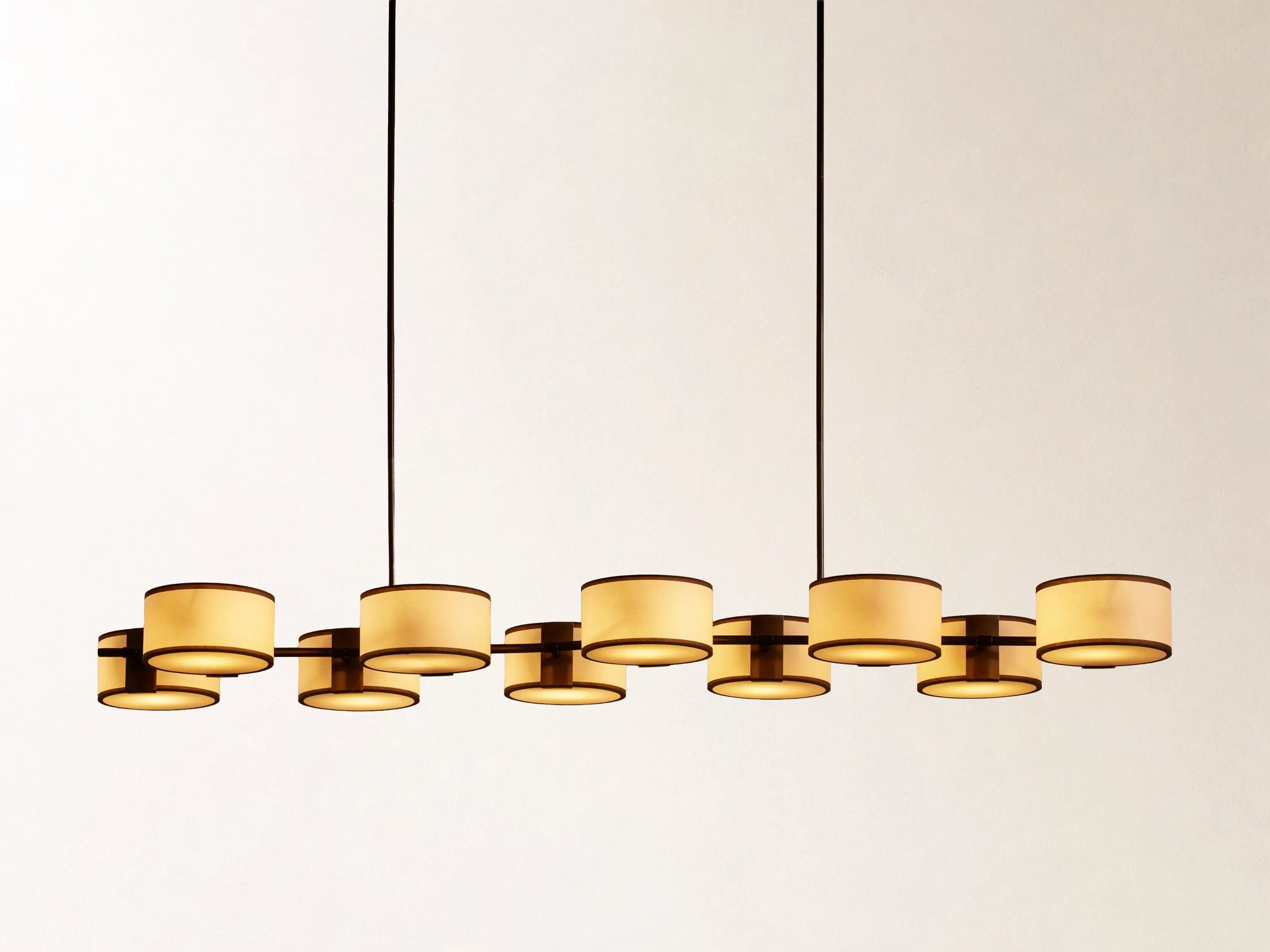 Daphne Fabric Linear Chandelier