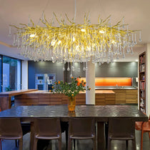 Raindrop Crystal Stunning Tree Branch Crystal Chandelier For Living Dining Room